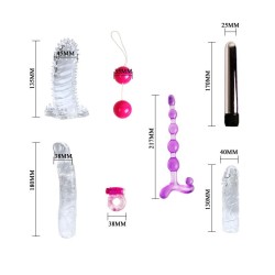 Kit de Vibrador y Fundas para el Pene