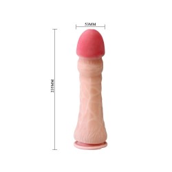 Baile Dildo con Ventosa Color Natural 23.5 cm