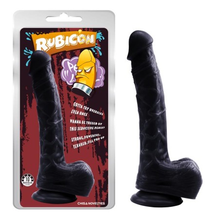 Dildo Leviathan 25.5 x 4.5 cm Negro