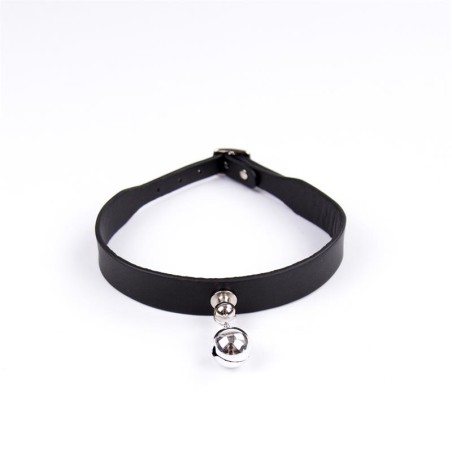 Collar con Cascabel Ajustable 43 cm Negro