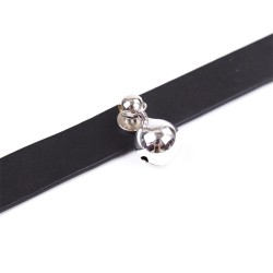 Collar con Cascabel Ajustable 43 cm Negro