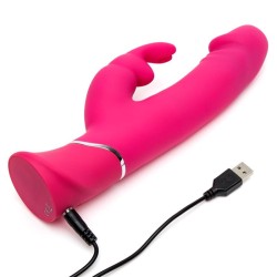 Vibrador Realistic Dual Density Rabbit Rosa