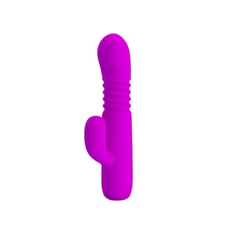 Leopold Vibrador con Función de Movimiento USB Silicona