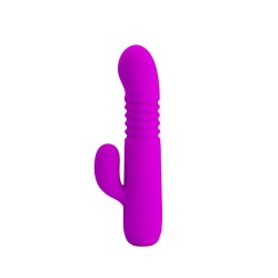 Leopold Vibrador con Función de Movimiento USB Silicona