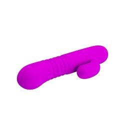 Leopold Vibrador con Función de Movimiento USB Silicona