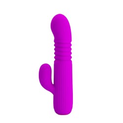 Leopold Vibrador con Función de Movimiento USB Silicona