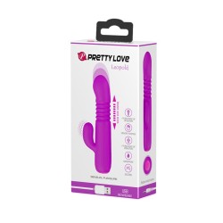 Leopold Vibrador con Función de Movimiento USB Silicona