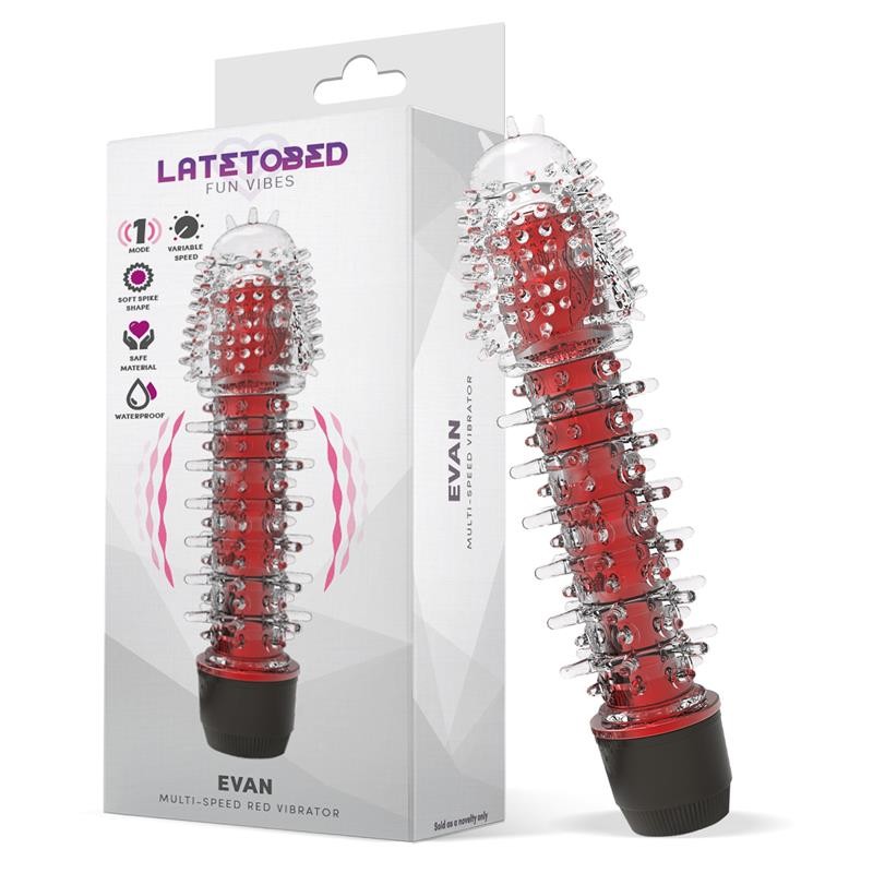 Evan Vibrador Multi Velocidad Rojo