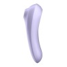 Dual Pleasure APP Vibrador y Succionador de Aire Pulsado Recargable Mauve