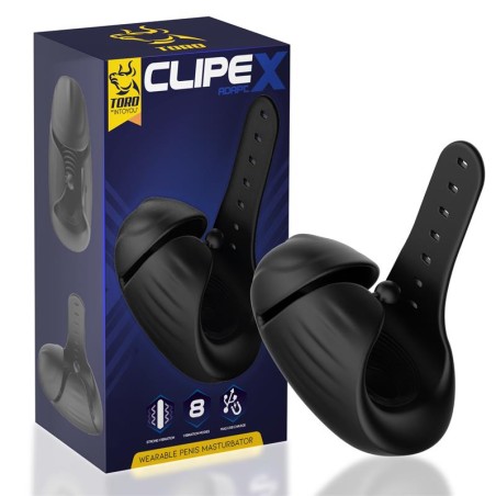 Clipex Masturbador Masculino Ajustable con Sistema de Clip Silicona Premium USB Magnético