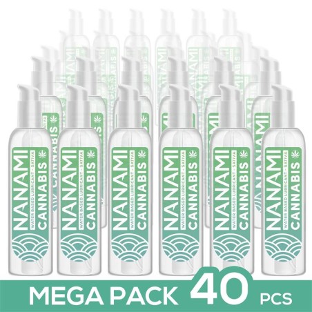 Pack de 40 Lubricante Base Agua Cannabis 150 ml