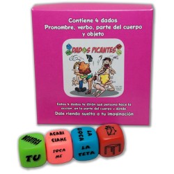 Juego 4 Dados Fluorescentes