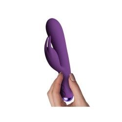 Flutter Rabbit Vibrador con Conejito 2 Motores Púrpura