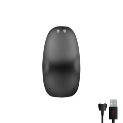 Asher Plug Anal con Control Remoto USB Magnético Negro