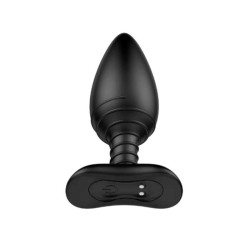 Asher Plug Anal con Control Remoto USB Magnético Negro