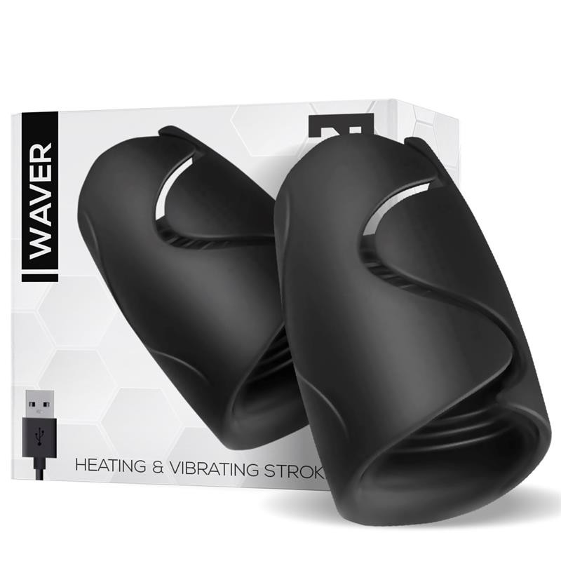 Waver Masturbador Masculino Función Calor y Vibración Flexible USB Silicona