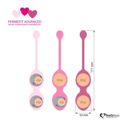 Femmefit Set 3 Bolas Ejercicios Avanzados de Suelo Pélvico