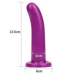 Estimulador Holy Dong 5.5 Silicona Líquida Púrpura