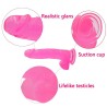 Dildo Jelly Studs 8 Rosa