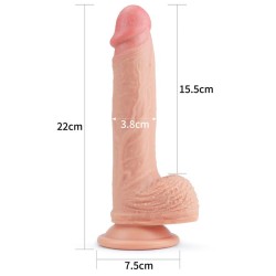 Dildo Nature 8.5 Silicona Líquida Natural