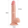 Dildo Nature 8.5 Silicona Líquida Natural