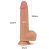 Dildo Nature Cock con Vibracion y Rotación Anthony Natural