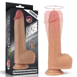 Dildo Nature Cock con Vibracion y Rotación Anthony Natural