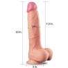 Dildo Nature 10 Dual Layer Natural