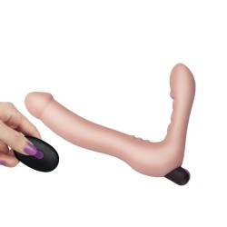 Doble Dildo Strapless Silicona USB