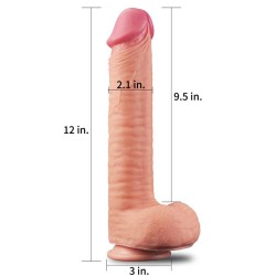 Dildo Nature 12 Dual Layer Natural