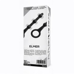 Elmer Plug Anal con Aro de Fácil Extracción Silicona Negro