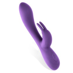 Mauve Vibrador Unibody Silicona Líquida USB Púrpura