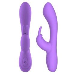 Mauve Vibrador Unibody Silicona Líquida USB Púrpura