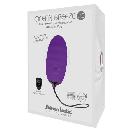 Huevo Vibrador con Control Remoto Ocean Breeze 2.0 Púrpura