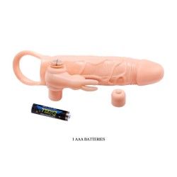 Brave Man Funda para el Pene con Vibración + 5cm