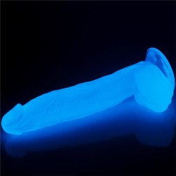 Dildo Lumino 10 Luz Azul