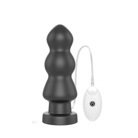 Plug Anal con Vibración King Sized 7.8 Negro