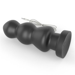 Plug Anal con Vibración King Sized 7.8 Negro