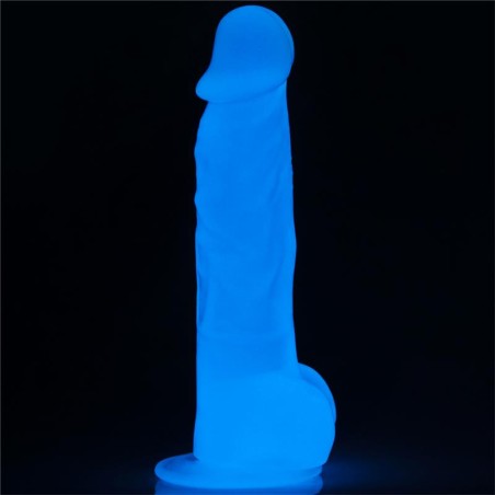 Dildo 8.5 Lumino Luz Azul