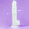 Dildo 8.5 Lumino Luz Azul