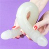 Dildo Doble Lumino 14.5 Luz Azul