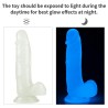 Dildo Lumino 7.5 Luz Azul