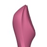 Curvy Trinity 3 Vibrador y Succionador Triple Estimulación USB Rojo