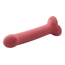 Bouncy Dildo Silicona Líquida Hiper Flexible 6.5 - 16.5 cm Talla S Burgundy