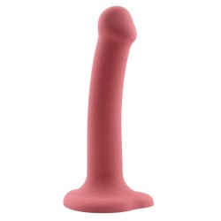 Bouncy Dildo Silicona Líquida Hiper Flexible 7 - 18 cm Talla M Burgundy