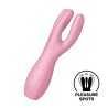 Threesome 3 Lay-on Vibrador 3 Motores Rosa