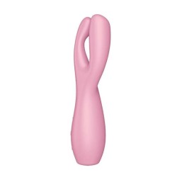 Threesome 3 Lay-on Vibrador 3 Motores Rosa