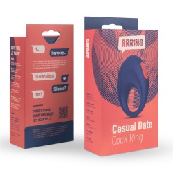 Rring Casual Date Anillo para el Pene con Vibración USB Silicona