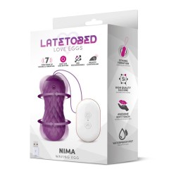 Nima Huevo Vibrador con Movimiento Wave Control Remoto USB Silicona Púrpura