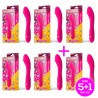 Pack 5+1 Sweety Vibrador Punto G USB Silicona